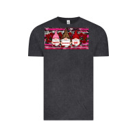Vintage Black Happy valentines day gnomes rose Vintage Tee - RanaPortraitStore