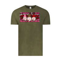 Vintage Olive Happy valentines day gnomes rose Vintage Tee - RanaPortraitStore