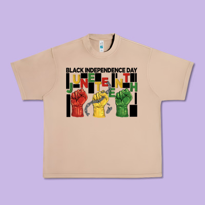 Black Independence Day Juneteenth Urban Heavy Tee Designed By Barkaloodesign