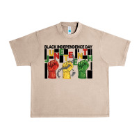 French Oak black independence day juneteenth Urban Heavy Tee - BarkalooDesign