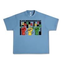 Pebble Blue black independence day juneteenth Urban Heavy Tee - BarkalooDesign