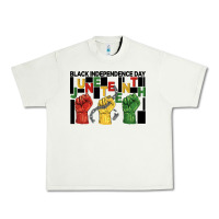 Pistachio black independence day juneteenth Urban Heavy Tee - BarkalooDesign