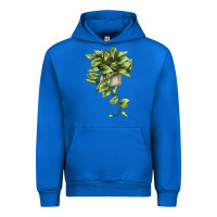 Cobalt Golden Pothos Urban Hoodie - LillyAllenDesigns