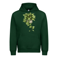 Forest Green Golden Pothos Urban Hoodie - LillyAllenDesigns