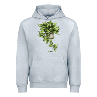 Heather Grey Golden Pothos Urban Hoodie - LillyAllenDesigns