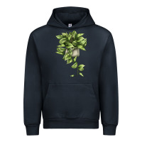 Navy Golden Pothos Urban Hoodie - LillyAllenDesigns