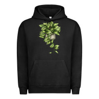 Pigment Black Golden Pothos Urban Hoodie - LillyAllenDesigns