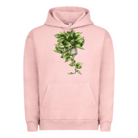 Pigment Salmon Golden Pothos Urban Hoodie - LillyAllenDesigns