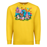 Lemon Easter gnomies with truck Premium Sweatshirt - NancyCooperArtShop