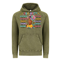 Vintage Olive you are beautiful victorious enough strong Vintage Hoodie - MaliasSmallBusiness