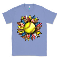 Colony Blue softball sunflower Classic Tee - HRA Design Shop