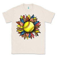Natural softball sunflower Classic Tee - HRA Design Shop