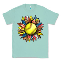 Seafoam softball sunflower Classic Tee - HRA Design Shop