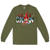 Army Green let it snow Long Sleeve Tee - FaDigitalArtStudio