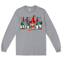 Heather Grey let it snow Long Sleeve Tee - FaDigitalArtStudio