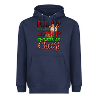 Navy fill up your cup with christmas cheer Heavyweight Hoodie - Jasminsmagicworld