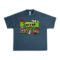 Midnight Navy soccer sister with leopard Urban Heavy Tee - Zillion Design Studio
