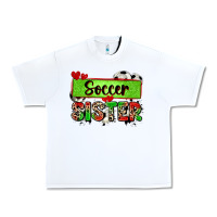 White soccer sister with leopard Urban Heavy Tee - Zillion Design Studio