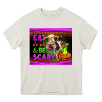 Cream eat drink and be scary cow Heavy Core Tee - LillyAllenDesigns