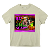 Mossy eat drink and be scary cow Heavy Core Tee - LillyAllenDesigns