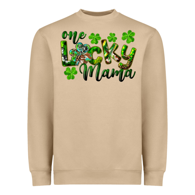 St. Patricks Day One Lucky Mama Heavyweight Sweatshirt by RanaPortraitStore | Teevron