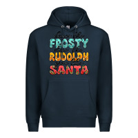 Navy dance like frosty shine like rudolph give like san Premium Hoodie - MaliasSmallBusiness