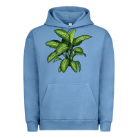 Pigment Pebble Blue Dumb Cane Urban Hoodie - LillyAllenDesigns