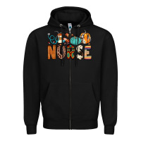 Black nurse fall Zipper Hoodie - JahusDesignShop
