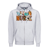 Heather Grey nurse fall Zipper Hoodie - JahusDesignShop