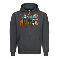 Smoke nurse fall Zipper Hoodie - JahusDesignShop