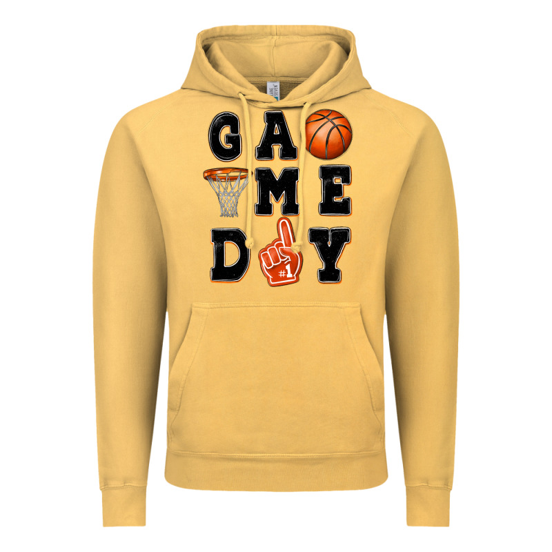 Basketball Game Day Vintage Hoodie by MaliasSmallBusiness | Teevron