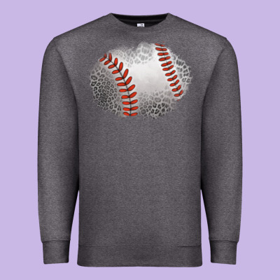 Leopard Baseball Patch Premium Sweatshirt Designed By Jasminsmagicworld