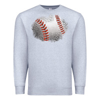 Heather Grey leopard baseball patch Premium Sweatshirt - Jasminsmagicworld