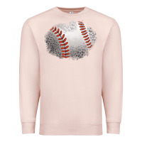 Pale Pink leopard baseball patch Premium Sweatshirt - Jasminsmagicworld