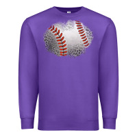 Purple leopard baseball patch Premium Sweatshirt - Jasminsmagicworld