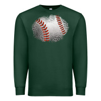 Sports Green leopard baseball patch Premium Sweatshirt - Jasminsmagicworld