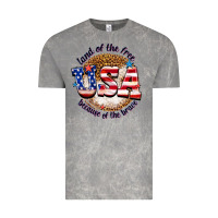 Cloud Rock land of the free usa because of the brave billie w Vintage Tee - texasbilliewilder