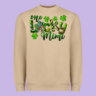 Heavyweight Sweatshirt st. patricks day one lucky mimi