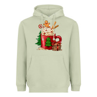 Matcha Christmas coffee Heavyweight Hoodie - Jasminsmagicworld