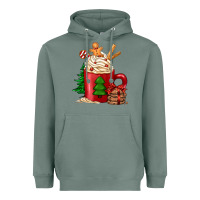 Sage Christmas coffee Heavyweight Hoodie - Jasminsmagicworld