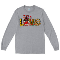 Heather Grey love gnomes Long Sleeve Tee - FaDigitalArtStudio