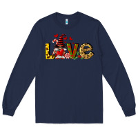 Navy love gnomes Long Sleeve Tee - FaDigitalArtStudio