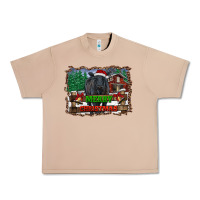 Burro merry christmas black angus cattle and farm Urban Heavy Tee - RanaPortraitStore