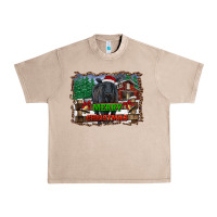 French Oak merry christmas black angus cattle and farm Urban Heavy Tee - RanaPortraitStore