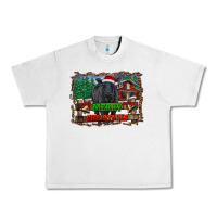 Lunar Rock merry christmas black angus cattle and farm Urban Heavy Tee - RanaPortraitStore