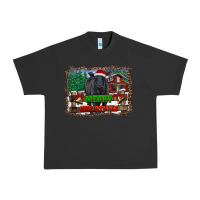 Pigment Black merry christmas black angus cattle and farm Urban Heavy Tee - RanaPortraitStore
