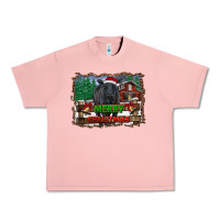 Salmon merry christmas black angus cattle and farm Urban Heavy Tee - RanaPortraitStore