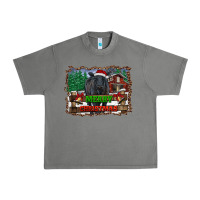 Tornado merry christmas black angus cattle and farm Urban Heavy Tee - RanaPortraitStore
