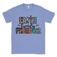 Colony Blue faith family freedom Classic Tee - CowhideDigitalArt