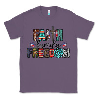 Lavender faith family freedom Classic Tee - CowhideDigitalArt